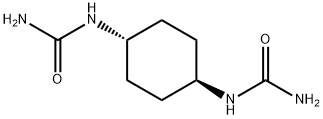 1,1'-trans-cyclohexane-1,4-diyldiurea Struktur