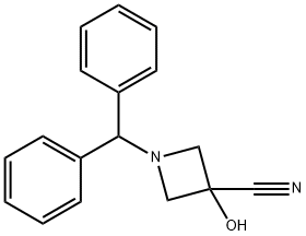 1-Benzhydryl-3-hydroxyazetidine-3-carbonitrile