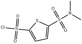 5-(N,N-Dimethylsulfamoyl)thiophene-2-sulfonyl Chloride Struktur