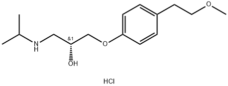 (R)-1-(isopropylamino)-3-(4-(2-methoxyethyl)phenoxy)propan-2-ol hydrochloride Struktur