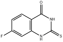 7-Fluoro-2-mercaptoquinazolin-4(3H)-one Struktur