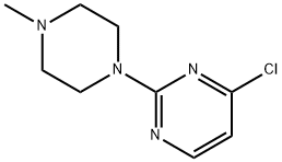 4-CHLORO-2-(4-METHYLPIPERAZIN-1-YL)PYRIMIDINE Struktur