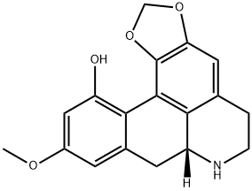 5H-Benzo[g]-1,3-benzodioxolo[6,5,4-de]quinolin-12-ol, 6,7,7a,8-tetrahydro-10-methoxy-, (7aR)- Struktur