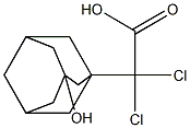 Dichloro-(3-hydroxy-adamantan-1-yl)-acetic acid Struktur