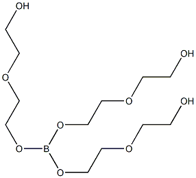 2-{2-[(1,13-dihydroxy-3,6,8,11-tetraoxa-7-boratridecan-7-yl)oxy]ethoxy}ethan-1-ol Struktur