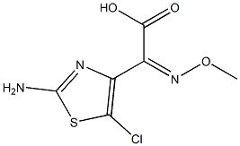 (Z)-2-(2-AMINO-5-CHLOROTHIAZOL-4-YL)-2-(METHOXYIMINO)ACETIC ACID Struktur