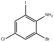 2-Bromo-4-chloro-6-iodobenzenamine Struktur