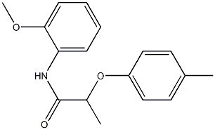 N-(2-methoxyphenyl)-2-(4-methylphenoxy)propanamide Struktur