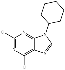 9H-Purine, 2,6-dichloro-9-cyclohexyl- Struktur