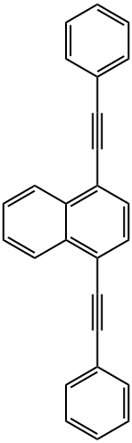 1,4-BIS(PHENYLETHYNYL)NAPHTHALENE Struktur