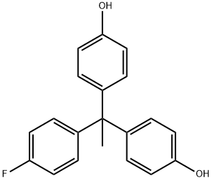 4-[1-(4-FLUOROPHENYL)-1-(4-HYDROXYPHENYL)ETHYL]PHENOL Struktur