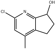 2-chloro-4-methyl-6,7-dihydro-5H-cyclopenta[b]pyridin-7-ol Struktur