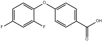 4-(2,4-difluorophenoxy)benzoic acid Struktur