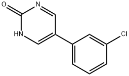 2-Hydroxy-5-(3-chlorophenyl)pyrimidine Struktur