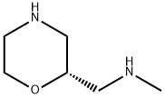 2-Morpholinemethanamine, N-methyl-, (2S)- Struktur