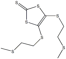 4,5-bis{[2-(methylsulfanyl)ethyl]sulfanyl}-1,3-dithiole-2-thione Struktur