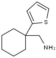 [1-(thiophen-2-yl)cyclohexyl]methanamine Struktur