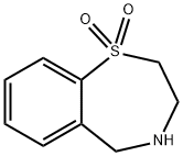 2,3,4,5-tetrahydrobenzo[f][1,4]thiazepine1,1-dioxide Struktur