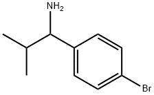 1-(4-bromophenyl)-2-methylpropan-1-amine Struktur