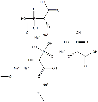 hexasodium (R)-carboxy(phosphono)methanolate (S)-carboxy(phosphono)methanolate Struktur