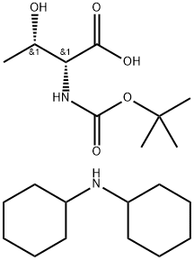 (2R,3S)-3-hydroxy-2-[(2-methylpropan-2-yl)oxycarbonylamino]butanoic acid Struktur