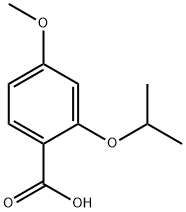 2-isopropoxy-4-methoxybenzoic acid Struktur