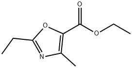 5-carbethoxy-2-ethyl-4-methyloxazole Struktur