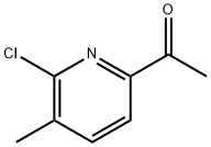 1-(6-Chloro-5-methyl-pyridin-2-yl)-ethanone Struktur