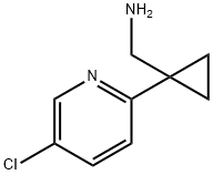 Cyclopropanemethanamine, 1-(5-chloro-2-pyridinyl)- Struktur