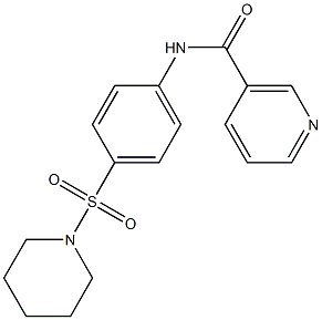 N-[4-(1-piperidinylsulfonyl)phenyl]nicotinamide Struktur