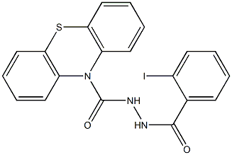 N'-(2-iodobenzoyl)-10H-phenothiazine-10-carbohydrazide Struktur