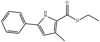 Ethyl 3-methyl-5-phenyl-1H-pyrrole-2-carboxylate Struktur