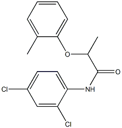 N-(2,4-dichlorophenyl)-2-(2-methylphenoxy)propanamide Struktur