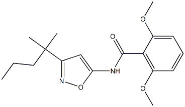 Benzamide,N-[3-(1,1-dimethylbutyl)-5-isoxazolyl]-2,6-dimethoxy- Struktur