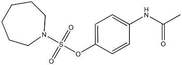 4-(acetylamino)phenyl 1-azepanesulfonate Struktur