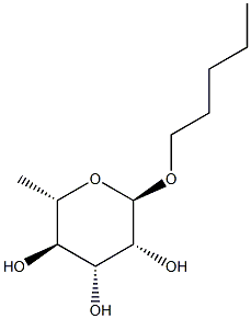 Pentyl 6-deoxy-alpha-L-mannopyranoside Struktur