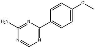 4-(4-Methoxyphenyl)-1,3,5-triazin-2-amine Struktur