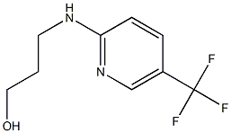 3-{[5-(trifluoromethyl)pyridin-2-yl]amino}propan-1-ol Struktur