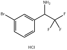 1-(3-Bromo-phenyl)-2,2,2-trifluoro-ethylamine hydrochloride Struktur