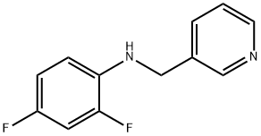 2,4-difluoro-N-(pyridin-3-ylmethyl)aniline Struktur