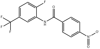 N-[2-fluoro-5-(trifluoromethyl)phenyl]-4-nitrobenzamide Struktur