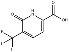 6-oxo-5-(trifluoromethyl)-1,6-dihydropyridine-2-carboxylic acid Struktur