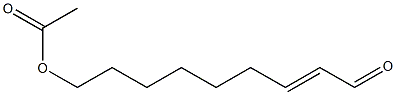 2-Nonenal, 9-(acetyloxy)-, (E)- Struktur