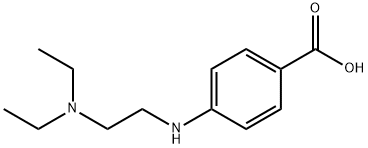 4-[[2-(Diethylamino)ethyl]amino]benzoic acid Struktur