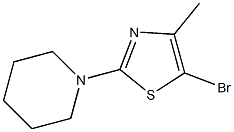 5-Bromo-4-methyl-2-(piperidino)thiazole Struktur