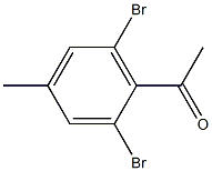 1-(2,6-dibromo-4-methylphenyl)ethanone Struktur