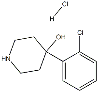 4-(2-chlorophenyl)piperidin-4-ol hydrochloride Struktur