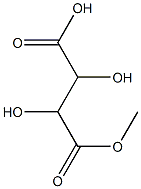 2,3-dihydroxy-4-methoxy-4-oxobutanoic acid Struktur