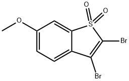 2,3-dibromo-6-methoxybenzo[b]thiophene 1,1-dioxide Struktur