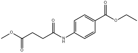 ethyl 4-[(4-methoxy-4-oxobutanoyl)amino]benzoate Struktur